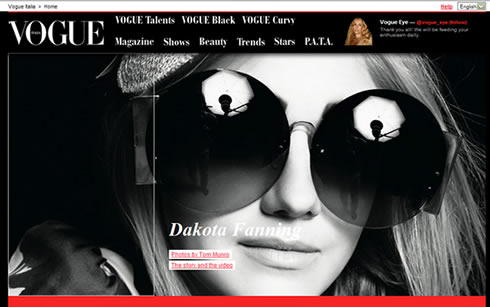 Vogue Italia new website