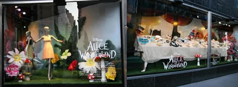 Alice in Wonderland Store Windows