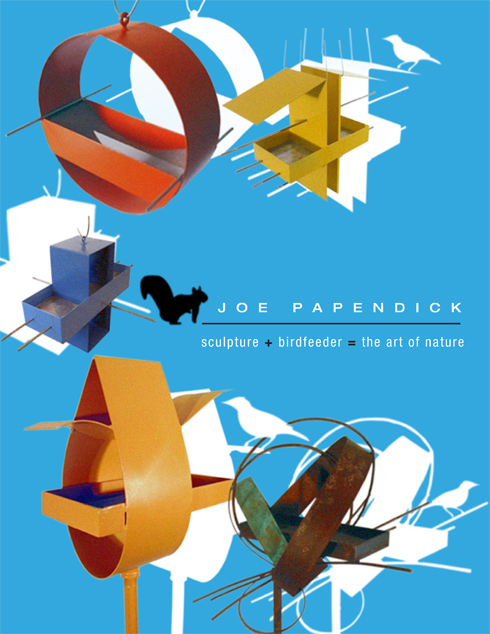 Joe Papendick Sculptural Birdfeeders