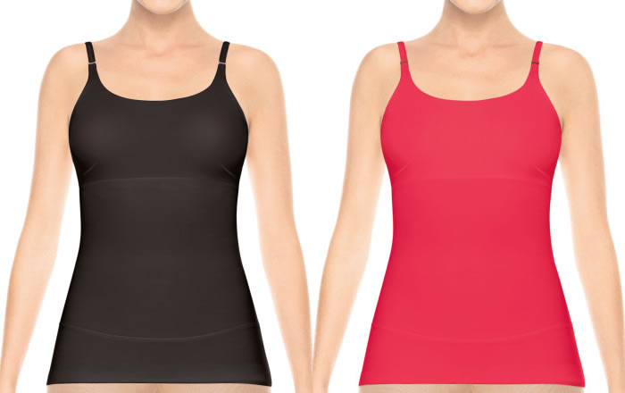 The Spanx Top This Cami, one of the shaping tanks at the center of a lawsuit with Yummie Tummie