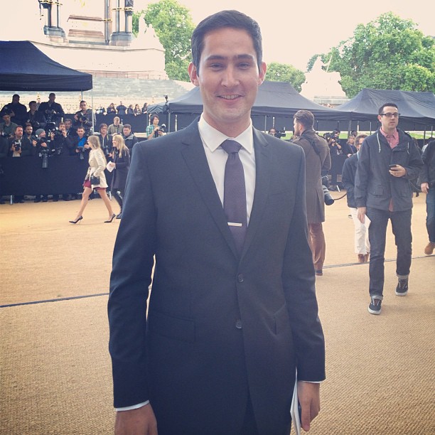 Kevin Systrom outside the Burberry Spring/Summer 2014 Show at London Fashion Week